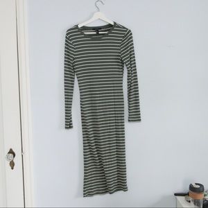 Fitting striped dress